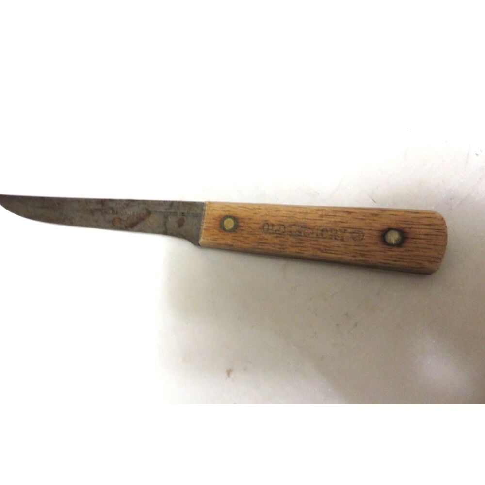 Vintage Old Hickory Ontario Knife Co Tru Edge Kitchen Knife With 6” Blade